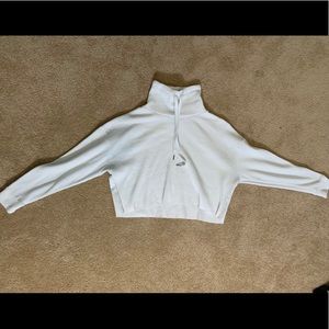 Forever 21 crop top and turtleneck sweater